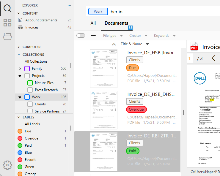 memo Desktop-Suche